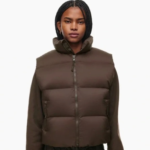 THE MEGA PUFF™ VEST Rich Mocha Brown XXS NWOT - Picture 1 of 3